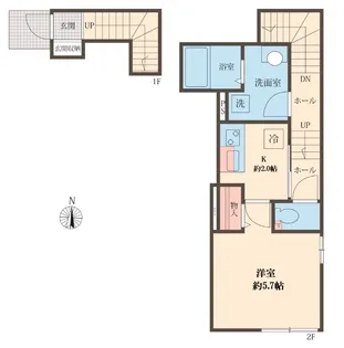ハイエース【2階】の間取り