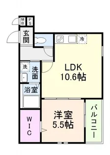 大阪府貝塚市半田3【アパート】の間取り