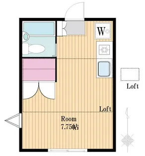 メゾンラポール【2階】の間取り