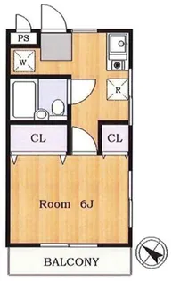 シャトレ和栄【1階】の間取り