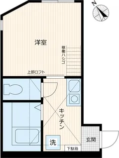 アーヴェル三ツ沢下町【2階】の間取り