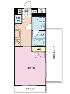 ヴェントラーレ千駄木【3階】の間取り