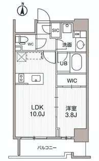 シーズンフラッツ両国サウス【9階】の間取り