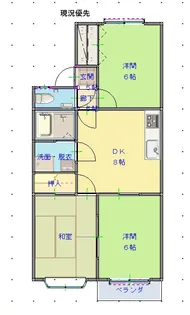 レジデンスK【2階】の間取り