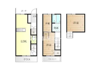 アーバンスケープ田宮【2階】の間取り