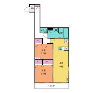 grandeur【3階】の間取り