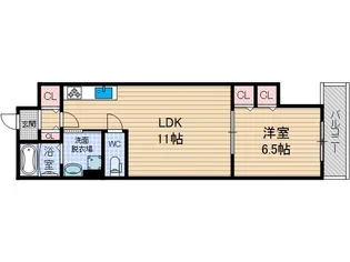 クリエオーレ太田1【2階】の間取り
