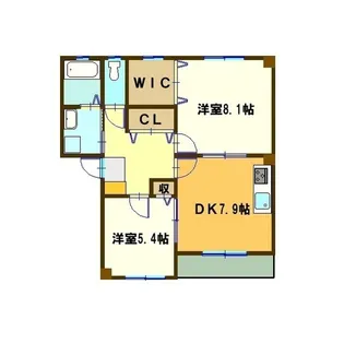 グラサージュ・アン【1階】の間取り