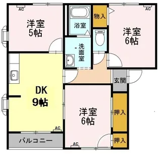 オークヴィレッジ花園 B【2階】の間取り