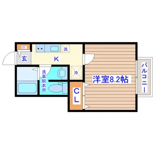 エムケミアII【1階】の間取り