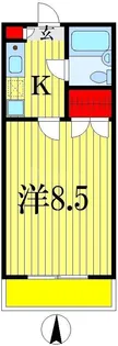 千葉県市川市鬼高3【マンション】の間取り