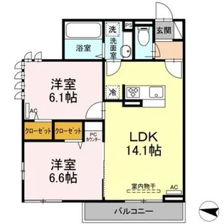 プリマべーラIII【2階】の間取り