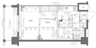 東京都新宿区西落合1【マンション】の間取り
