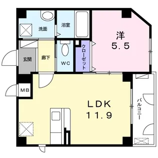 東京都足立区扇2【マンション】の間取り