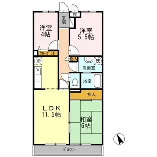 東京都東久留米市前沢4【マンション】の間取り
