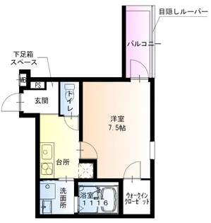 フジパレス豊里中央公園1番館【1階】の間取り