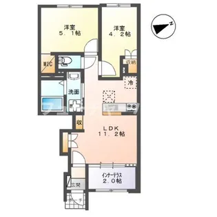 ボーデンリヒト【1階】の間取り