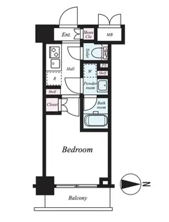 ハーモニーレジデンス武蔵小杉#002【3階】の間取り