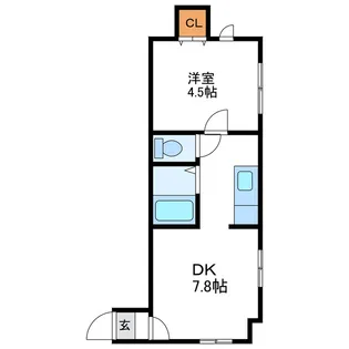 スカイハイツ【3階】の間取り