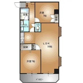 フローラハウス【3階】の間取り