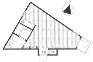 ヴェリテ東松原【4階】の間取り