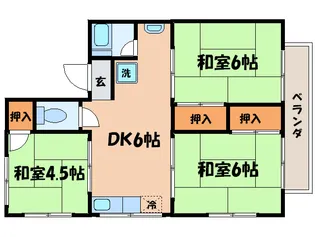 シティハイムしののめ【2階】の間取り