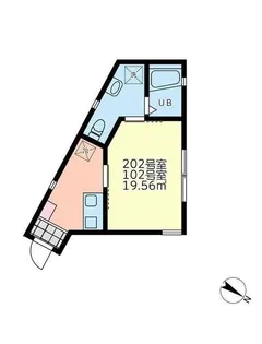 モンステラ羽沢【2階】の間取り