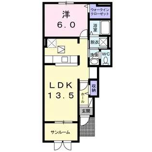 イロンデル II【1階】の間取り