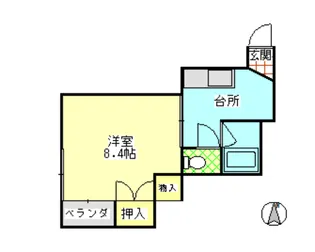 サンレモB【2階】の間取り
