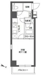 ニューシティアパートメンツ南千住【8階】の間取り