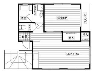 佐々本コーポII【2階】の間取り