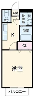 第5カネイ八帖北町アパート【1階】の間取り