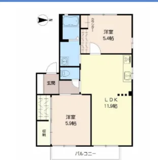 コスモハウス【1階】の間取り