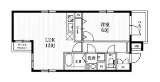 エルファーロ神楽坂【3階】の間取り