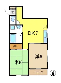 メゾンド・リヴェール【1階】の間取り