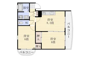 サニーヒルK【2階】の間取り