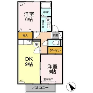 ファミーユ21 A【2階】の間取り
