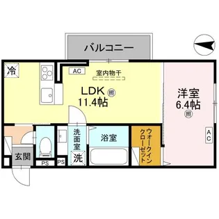 D-Regalo日光N【3階】の間取り