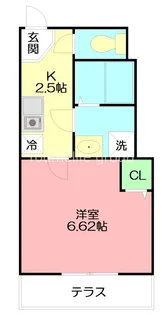 桜台アイルーム【1階】の間取り