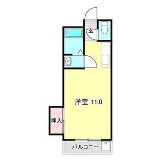 NANDEN木犀舘【2階】の間取り