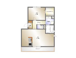 AMAZING GRACE 若松【1階】の間取り