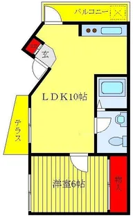 ブルエス【1階】の間取り