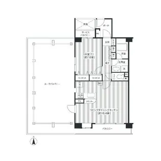 ヒルズ洗足池公園【2階】の間取り