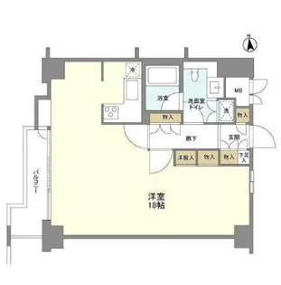 グランドメゾン飯田橋【8階】の間取り