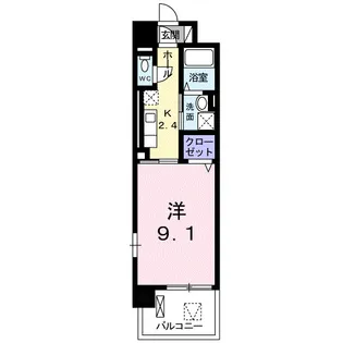 レジデンス西川【6階】の間取り