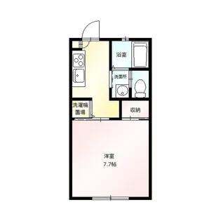 ラフィネドミール B【2階】の間取り