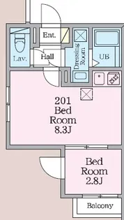 セミカ四街道【2階】の間取り