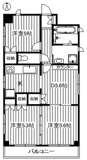 マルベリーテラス【2階】の間取り