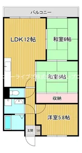 バーンフリート寝屋川【2階】の間取り