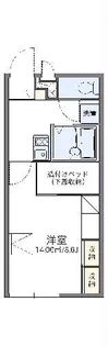 レオパレスジャルダンD【1階】の間取り